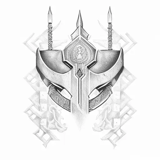 crusader back tattoo tattoo design idea