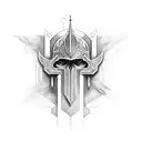 crusader back tattoo tattoo design idea