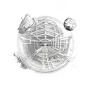 Astroworld  tattoo design idea