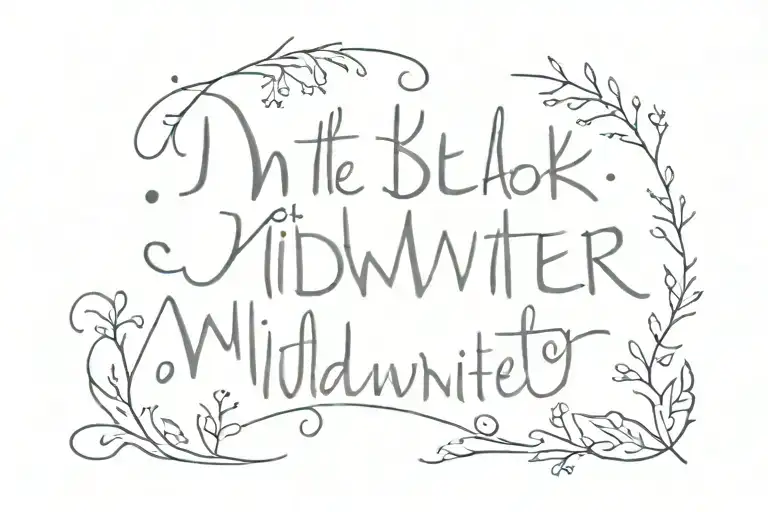 in the bleak midwinter text   tattoo design idea