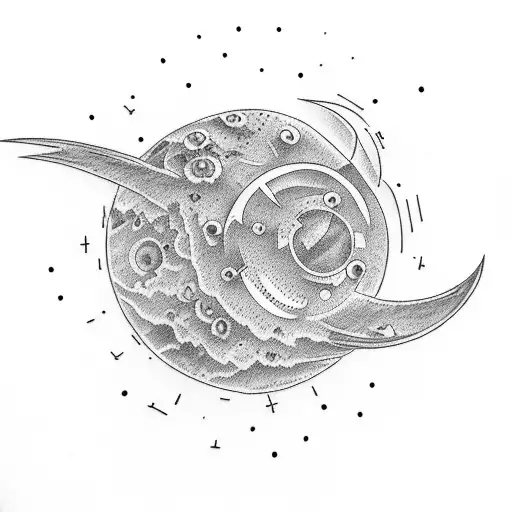 comet tattoo design idea