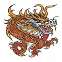 chinese zodiac dragon tattoo design idea