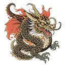 chinese zodiac dragon tattoo design idea