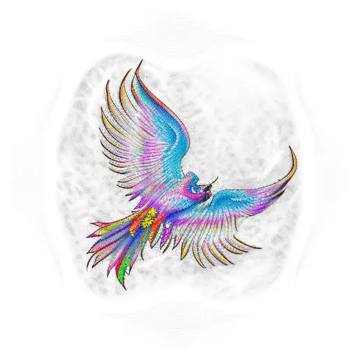 Phoenix Upper chest tattoo tattoo design idea