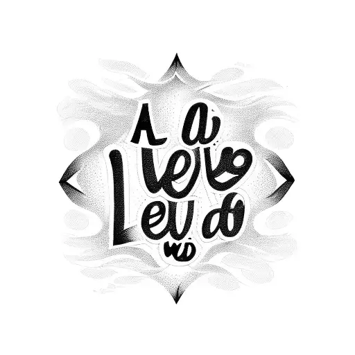 all we need is love in cursive  tattoo design idea