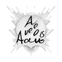 all we need is love in cursive  tattoo design idea