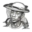 Name Pharrell  tattoo design idea