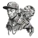 Name Pharrell  tattoo design idea