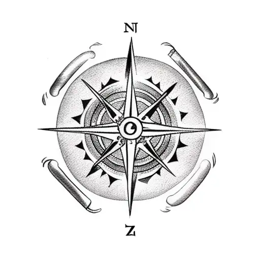 one piece zoro compass arm band tattoo design idea