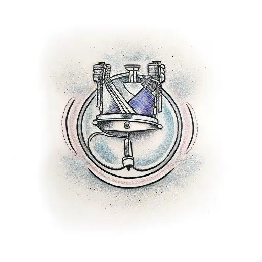 electric chair tattoo design idea