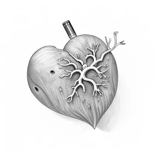 Crying Heart tattoo design idea