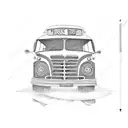 bus music tattoo design idea
