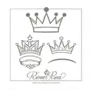 RENU, VINI both names in one crown made tattoo design idea
