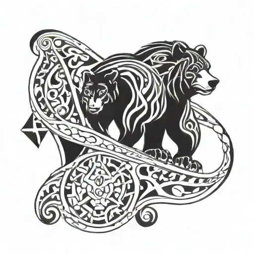 brother bear totum kenai tattoo design idea