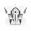 coordinates on the back numbers tattoo design idea