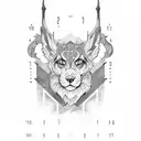 coordinates on the back numbers tattoo design idea