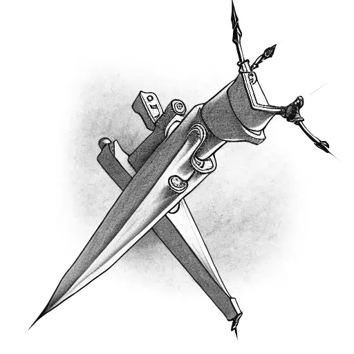 arrow with the name Eric build into the shaft tattoo design idea