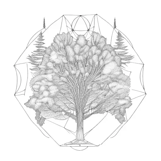 Electric Forest tattoo design idea