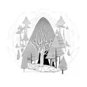 Electric Forest tattoo design idea