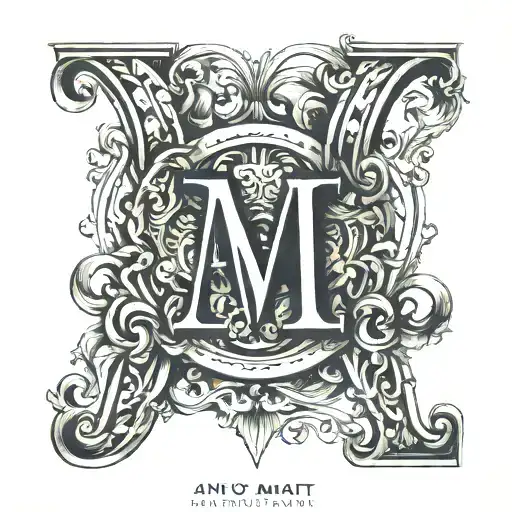 I want the letters XL and below those letters the word AMAT VICTORIA CURAM, I want it in Roman style letters tattoo design idea