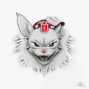 Nurse Joy kneeling with a chancey that is wearing a nurses hat tattoo design idea