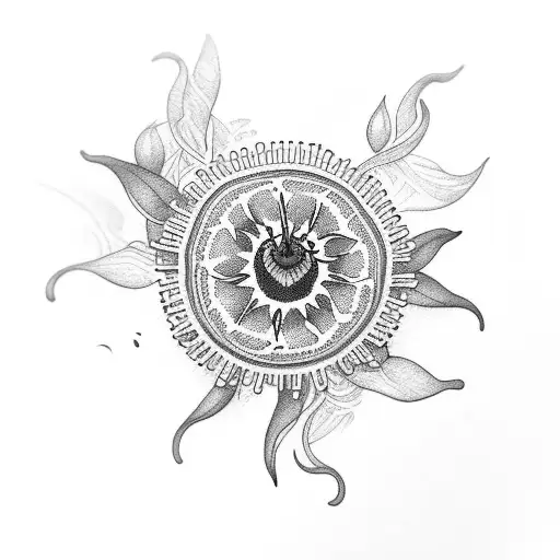passionflower tattoo design idea