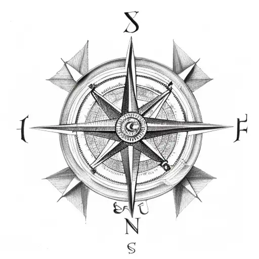 freemason square and compass tattoo design idea