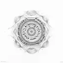 reloj de arenas, letra Y, y retroceso de fibonacci tattoo design idea