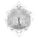 celtic tree of life tattoo design idea