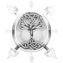 celtic tree of life tattoo design idea