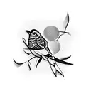 Bird tattoo design idea