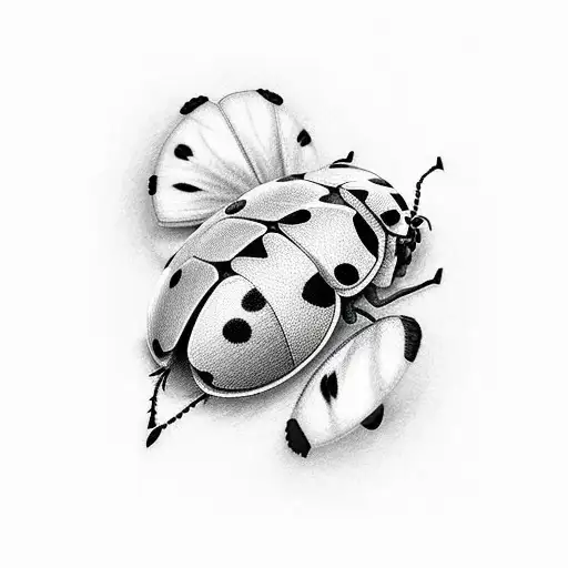 Ladybug tattoo design idea