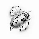 Ladybug tattoo design idea