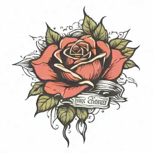 long live the rose that grew from concrete  tattoo design idea
