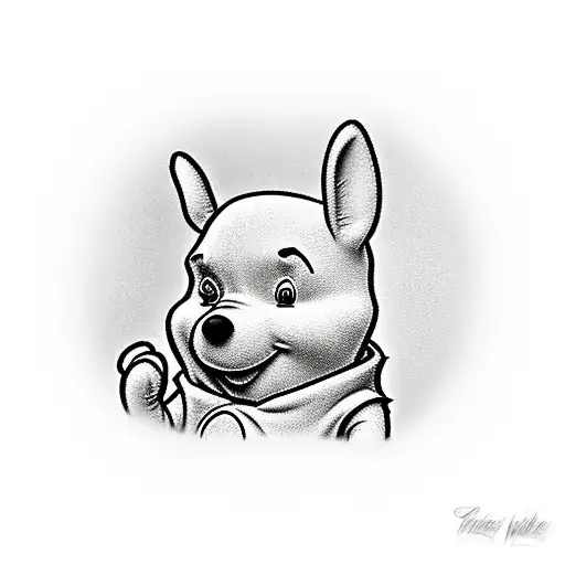 Winnie the Pooh mental health  tattoo design idea