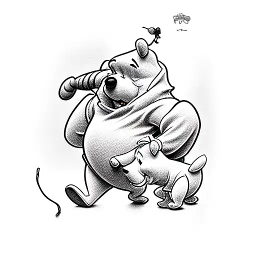 Winnie the Pooh  tattoo design idea