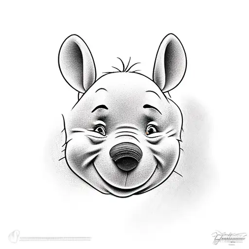 Winnie the Pooh  tattoo design idea