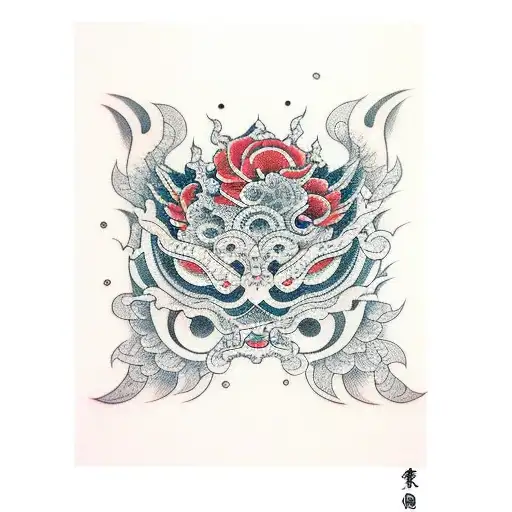 Moon tattoo design idea