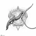 Cobra attack pose tattoo design idea