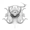 Cobra attack pose tattoo design idea