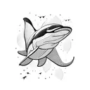 Orca in the sky  tattoo design idea