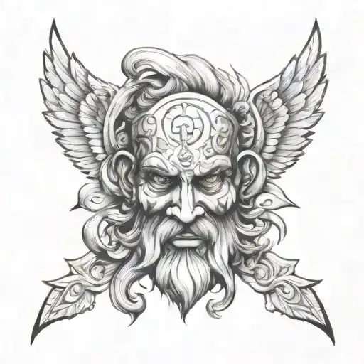 Greek god Itus tattoo design idea