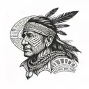 mapuche  tattoo design idea