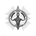bantu africa ankh tattoo design idea