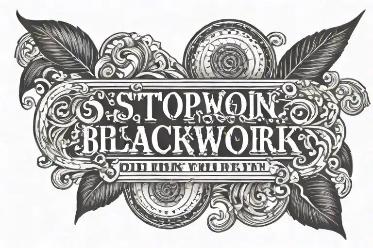 Text: Stop expecting results that you know you didn't work for tattoo design idea