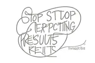 Text:Stop expecting results that you know you didn't work for tattoo design idea