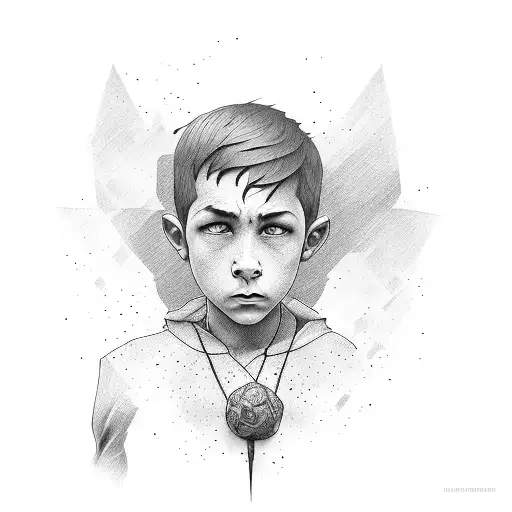 boy with struggle and never appreciated  tattoo design idea