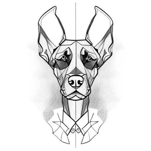 three doberman dogs  tattoo design idea