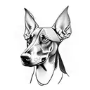 three doberman dogs  tattoo design idea
