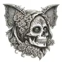 la santa muerte tattoo design idea